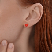 Серьги из серебра с эмалью