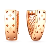 Серьги из серебра с позолотой