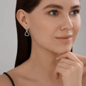 Серьги-трансформеры из серебра 