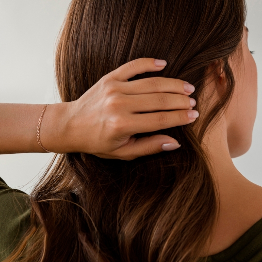 Браслет из золота с фианитами