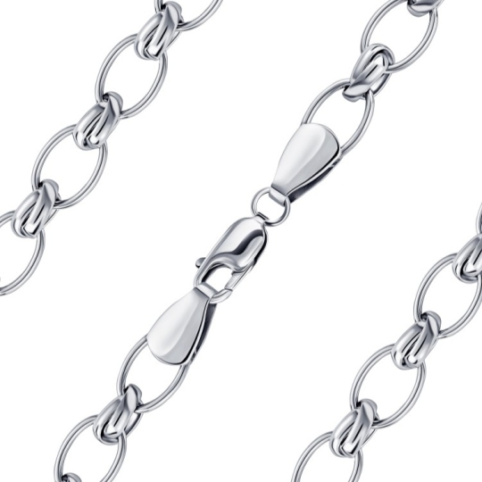 Браслет из серебра с фианитами "Кубинский"