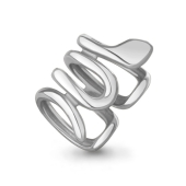 Серьга-кафф из серебра
