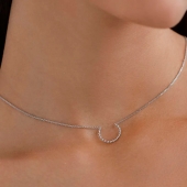Колье из серебра