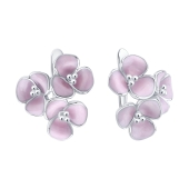 Серьги из серебра с эмалью