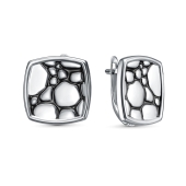 Серьги из серебра с эмалью