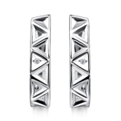 Серьги из серебра с бриллиантами