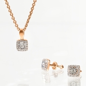 Серьги из золота с бриллиантами