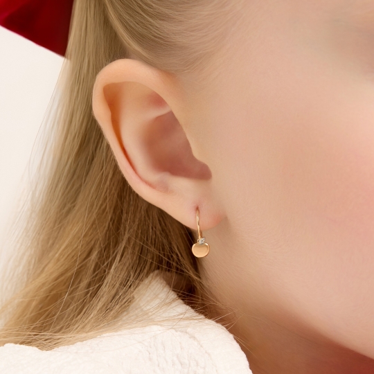 Серьги из золота с изумрудами  Серьги из золота с изумрудами