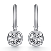 Серьги из серебра с бриллиантами