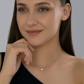 Подвеска из золота  с фианитом