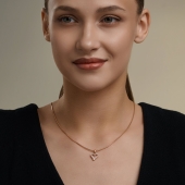 Подвеска из золота с фианитами