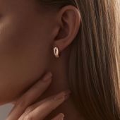 Серьги из золота с фианитами