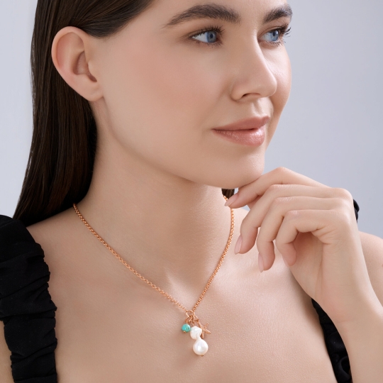 Колье из серебра с фианитами