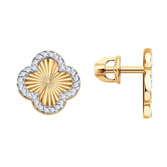Серьги из белого золота с бриллиантами 0,8 ct