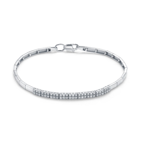 Браслет из золота с фианитами