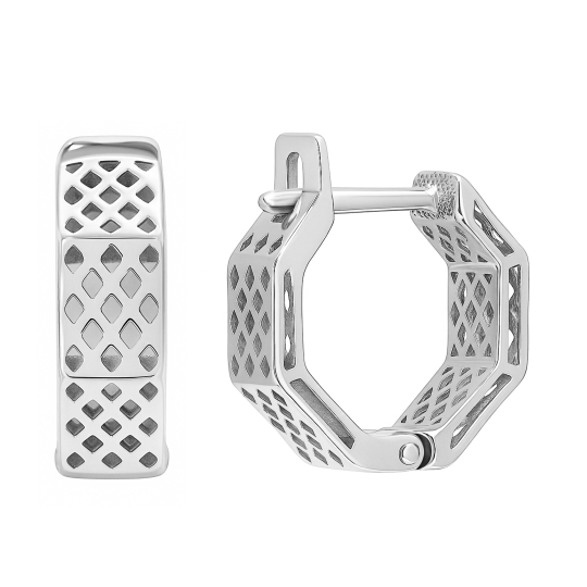 Серьги из серебра с агатами