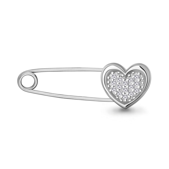 Булавка из серебра с эмалью