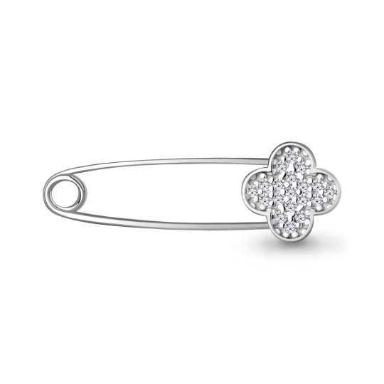 Булавка из серебра с эмалью