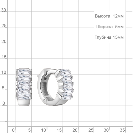 Серьги из серебра