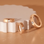 Серьги из золота с бриллианитами