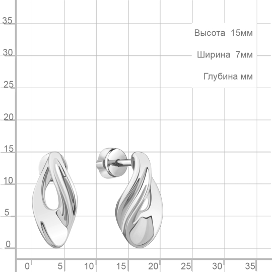 Серьги из серебра с янтарём