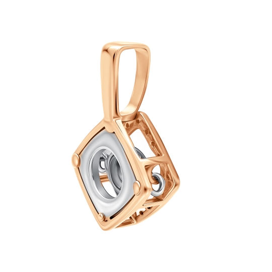 Подвеска-крест из белого золота 