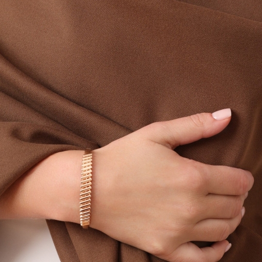 Браслет из золота с фианитами