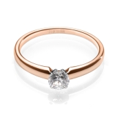 Кольцо из золота с бриллиантом