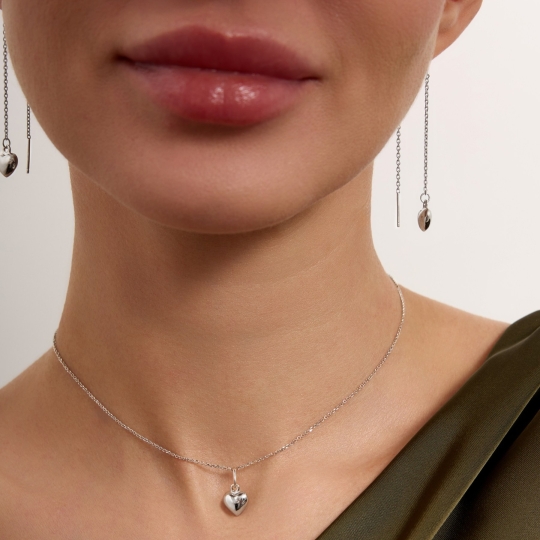 Подвеска из серебра с фианитом