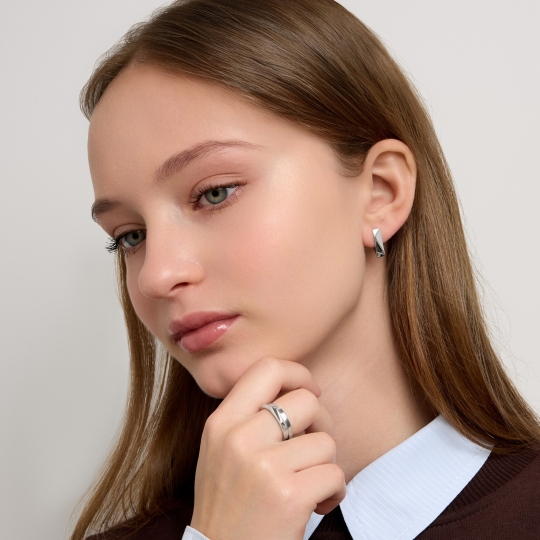 Набор из двух колец из серебра