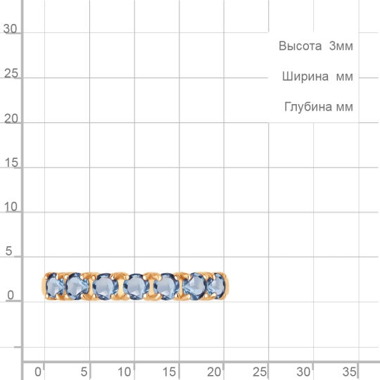 Кольцо из серебра с фианитами