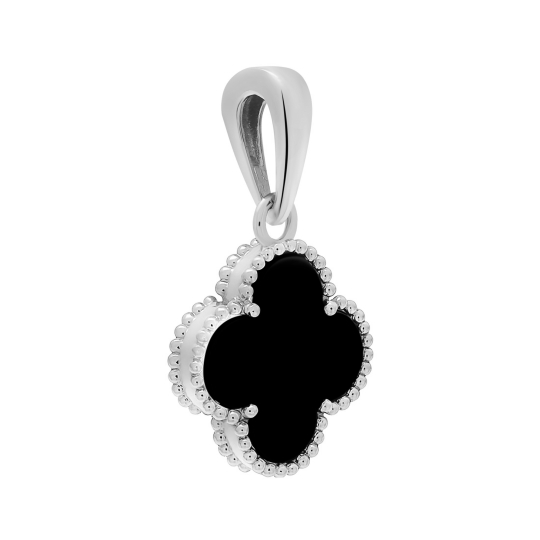 Серьги из серебра с ониксами