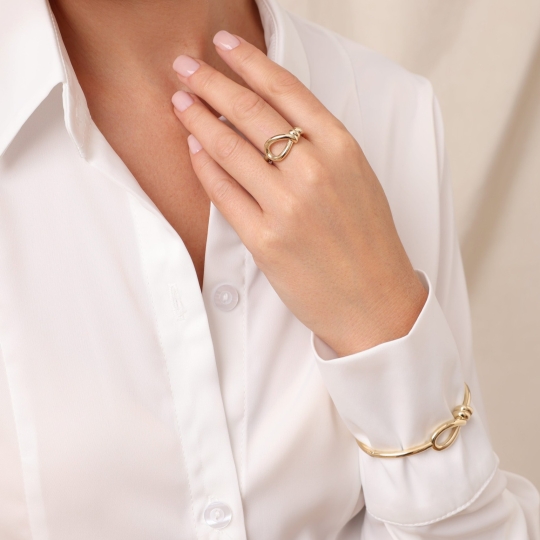 Браслет из золота плетения "Бисмарк"