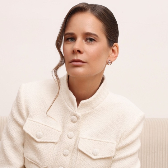 Серьги из золота с агатами