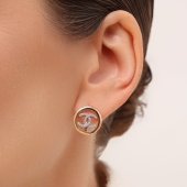 Серьги из золота с фианитами