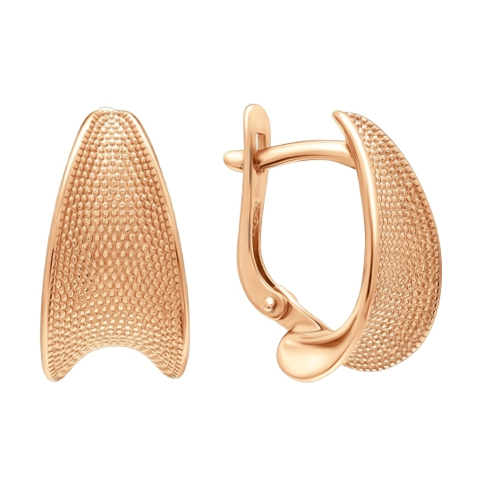 Серьги из золота с фианитами