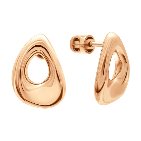 Серьги из золота с алмазной гранью