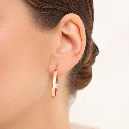 Серьги пусеты из золота с фианитами