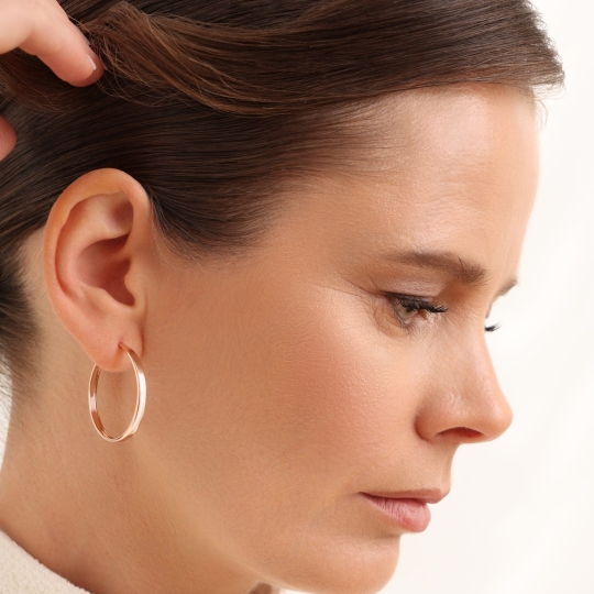 Серьги пусеты из золота с фианитами