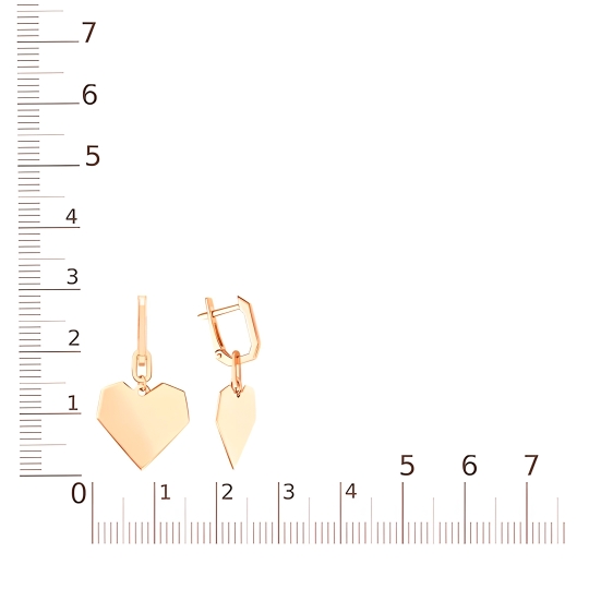 Серьги из золота с фианитами Серьги из золота с фианитами