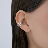 Серьга-кафф из серебра