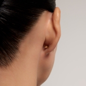 Серьги из золота с перламутром