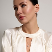 Серьги из золота с перламутром