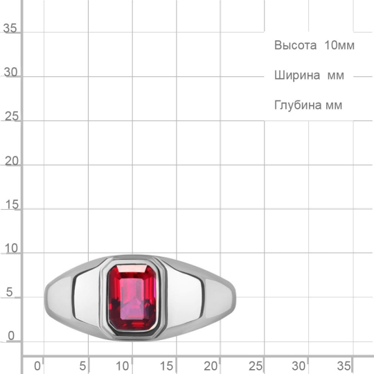 Кольцо из серебра с хризолитом и фианитами