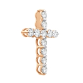 Подвеска из золота с выращенными бриллиантами