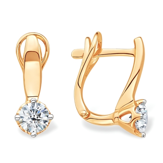 Серьги из золота с бриллиантами