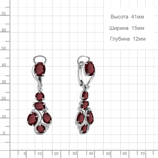Серьги из серебра
