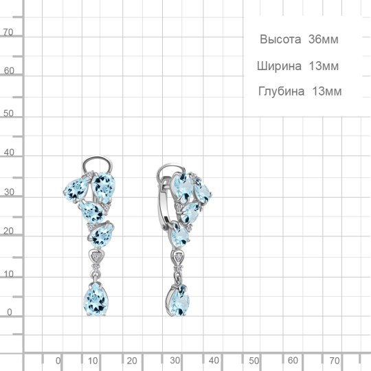 Серьги из серебра с чернением "Тигры" Серьги из серебра с чернением "Тигры"