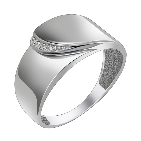 Серьги из серебра с фианитами Серьги из серебра с фианитами