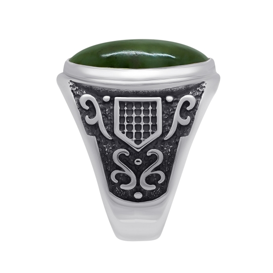 Кольцо из серебра с чернением и кварцем Кольцо из серебра с чернением и кварцем